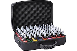 Drawing Inks Travel Case: Secure Ink Storage for 54 Bottles