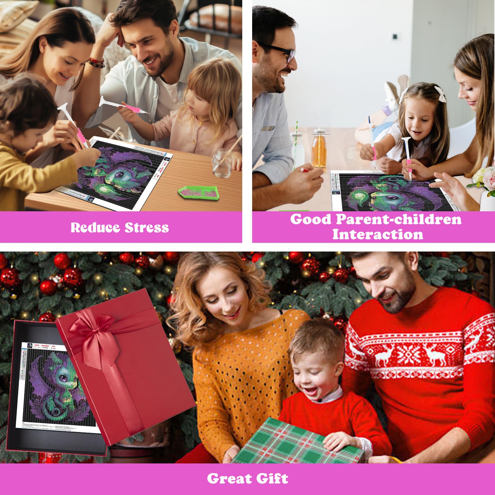 Fai Da Te 5D Diamond Painting Kit Completo Drago Pittura Diamante Kit per Adulti e Bambini
