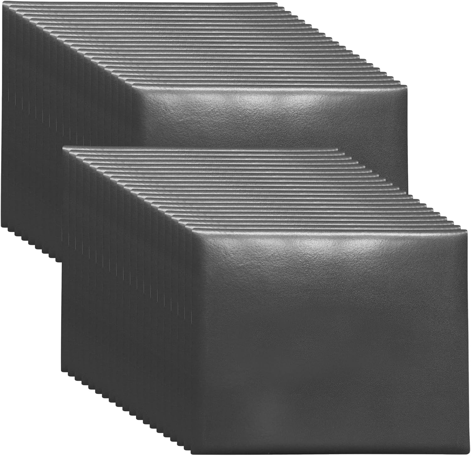 Happy Secret Diploma Cover 8.5"x 11" Diploma Holder Graduation Certificate Holders Smooth Leather (Black),40 Packs