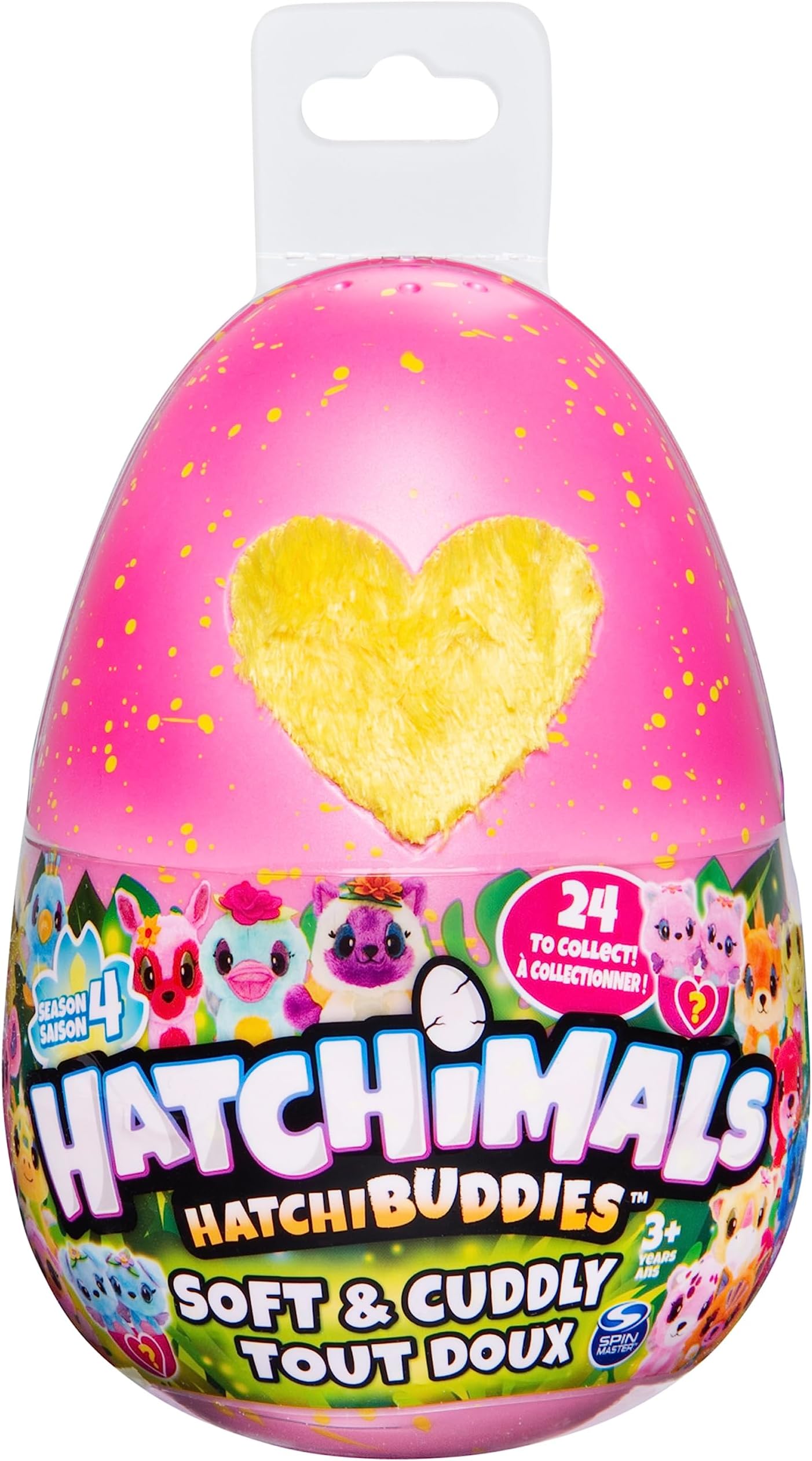 Hatchimals HatchiBuddies, 6” Tall Plush with Egg (Styles May Vary)