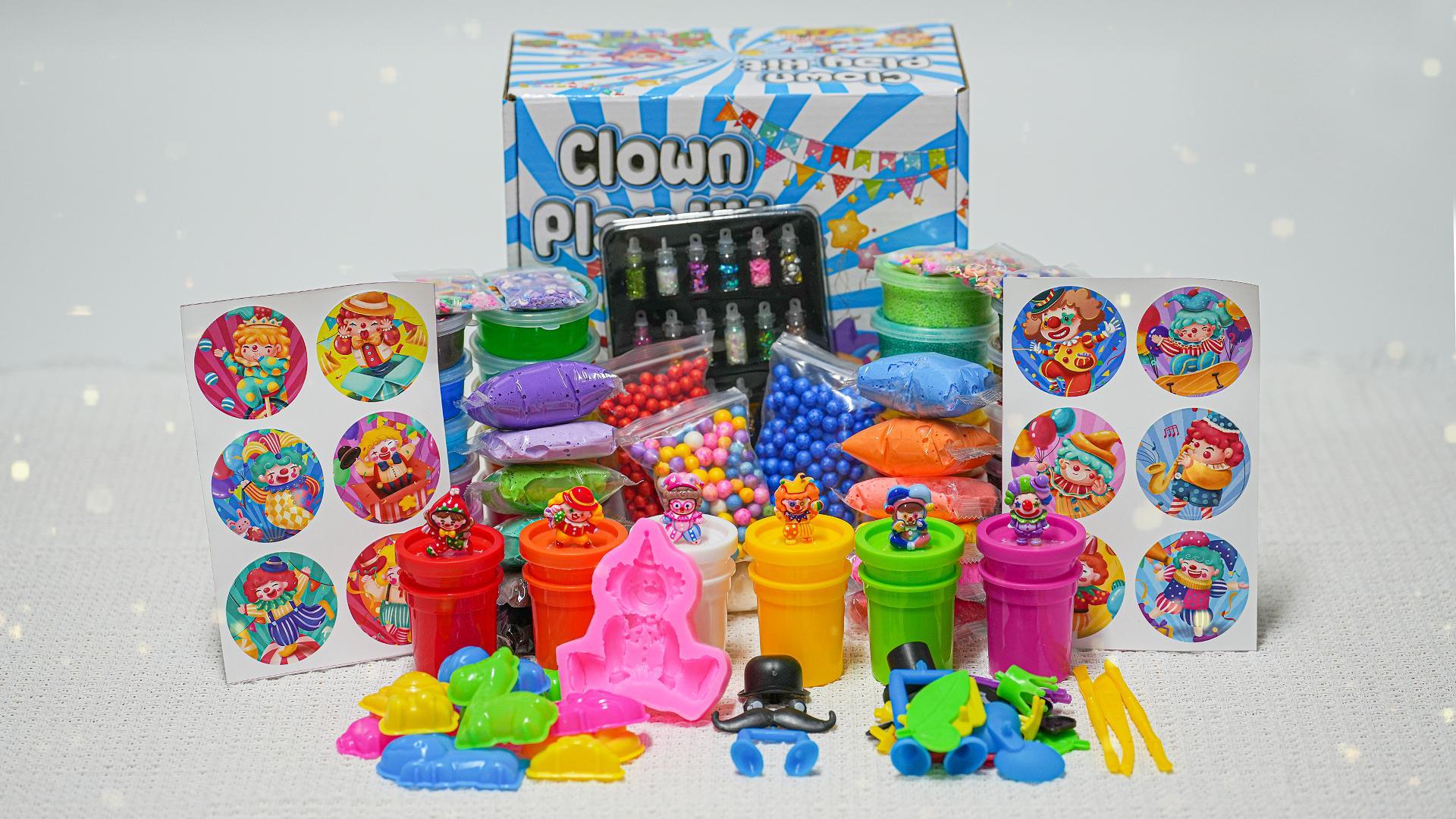 Set di 12 colori di slime per bambini, k fai-da-te per ragazzi e ragazze, ideale per Natale