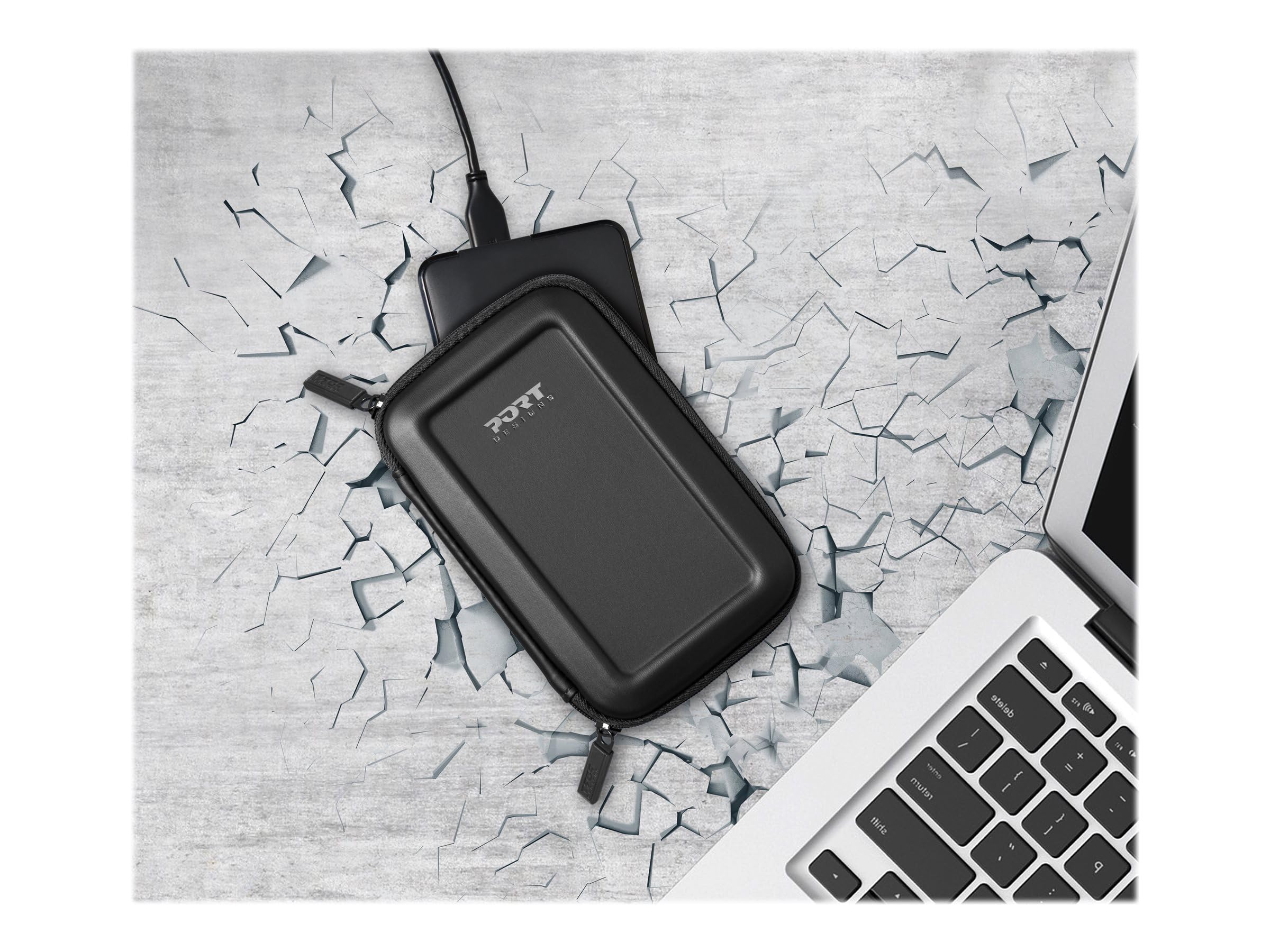 Port Designs Colorado Shock Hard Drive Case – Black