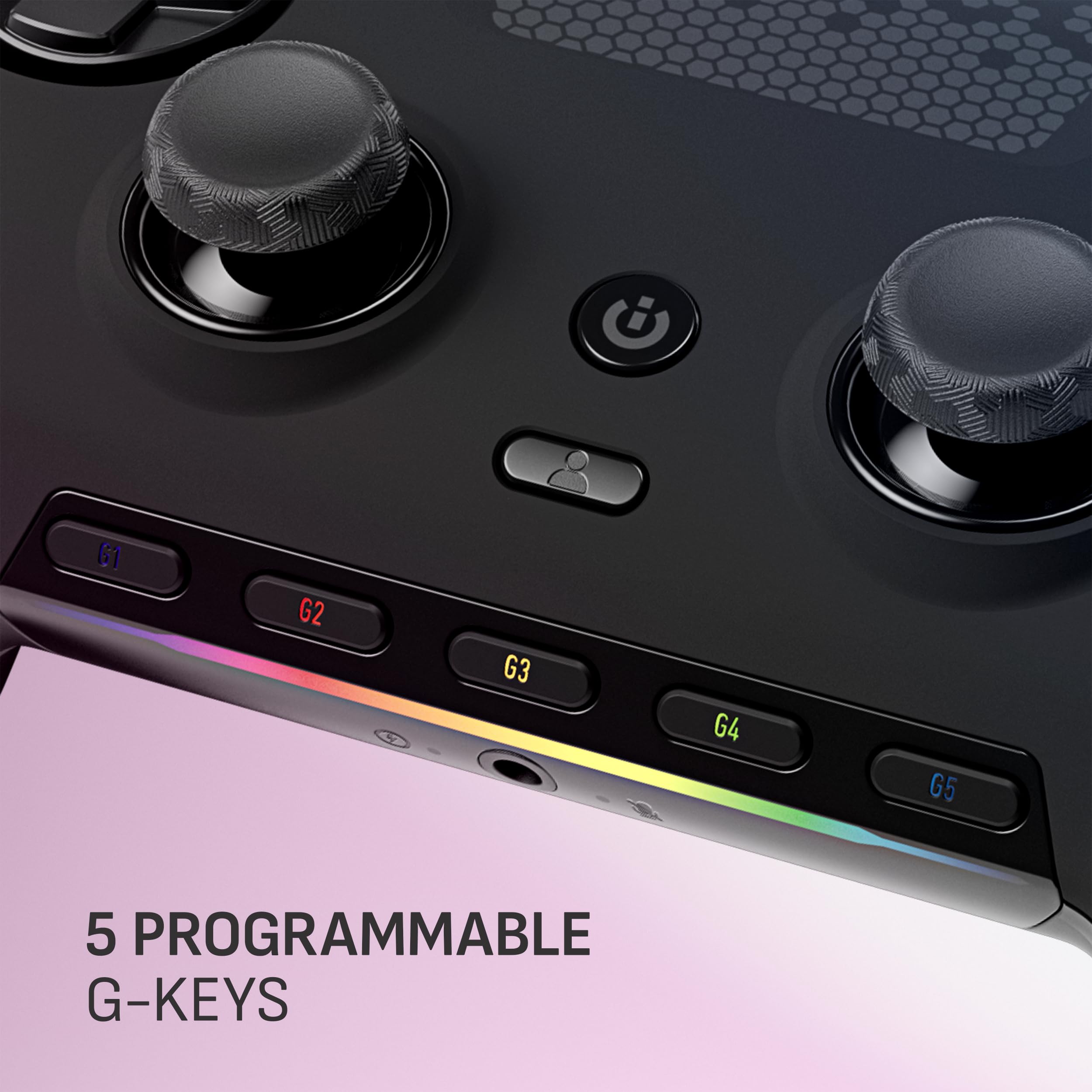 SCUF ENVISION Controller di Gioco Cablato Solo per PC – Stick per il Pollice Anti-Deriva – Cinque Tasti G Rimovibili – Paddle Posteriori Rimovibili – Nero