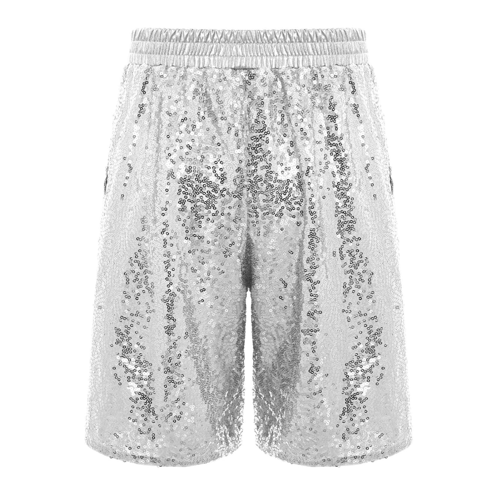 Jungen Mädchen Jazz Tanz Bottoms Sequins Tumbling Shorts Gymnastik Booty Boy Cut Cheerleading Hotpants