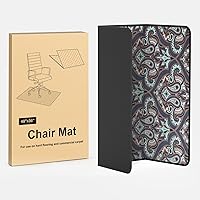 Vista 3 de Placoot Tapete para silla de oficina resistente para alfombras y suelos de madera dura, tapete decorativo de 48 x 36 pulgadas, tapete para silla