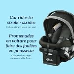 Graco Modes Pramette Travel System, 3-in-1 Baby Stroller and Car Seat Combo with SnugRide SnugLock 35 Infant Car Seat, Rear-Facing from 1.8-16 kg (4-35 lb), Ellington
