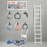 Extension Cord Holder (Assorted 10 Pack), Extension Cord Organizer for Garage, Basement and RV, for Hanging Cables, Hoses, Ropes and Tools