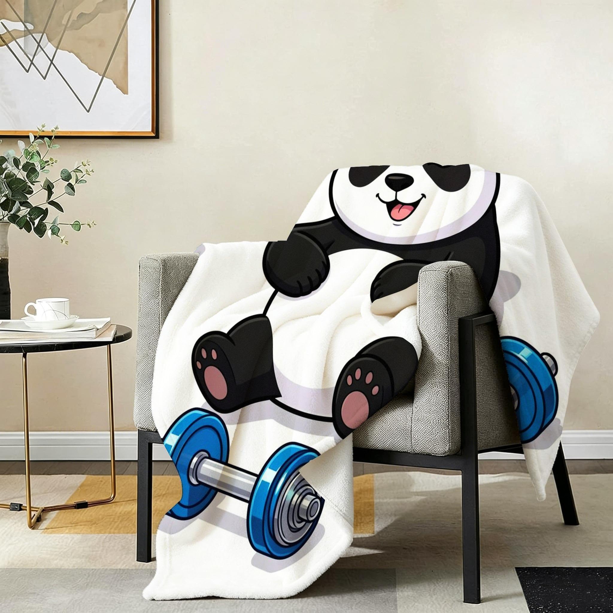 Manta Entretiempo Grande, Panda Negro, 220x240 cm, AQ9077