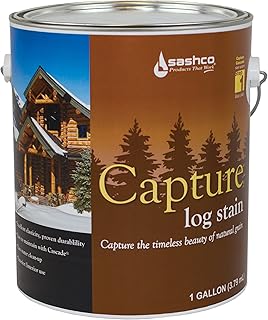 Sashco Cap-P-CH Chestnut Cap-P Capture Log Stain, 1 gal Can