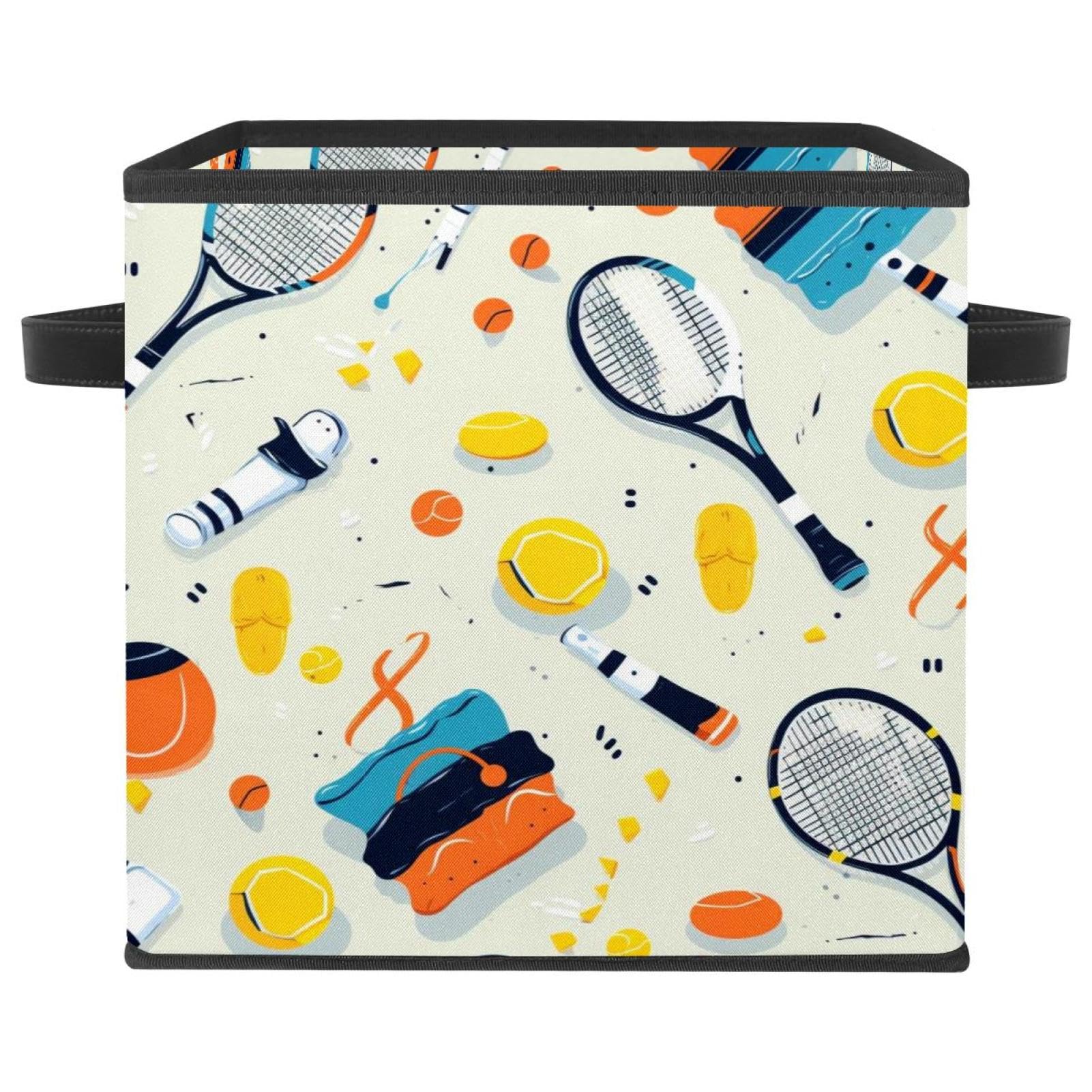 Boîte de rangement pliables en tissu Oxford 27,9 cm grand cube pour organiser les vêtements