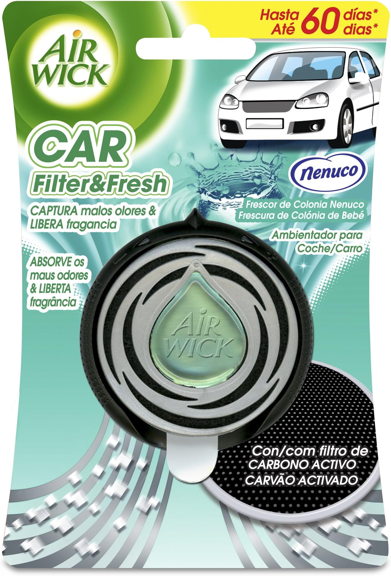 Air Wick Nenuco โ Car Freshener โ with Active Carbon Filter