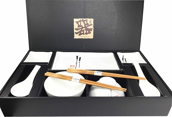 Set de Vajilla Cerámica 10 Piezas Japonés Plato Hondo y Llano miniatura 7