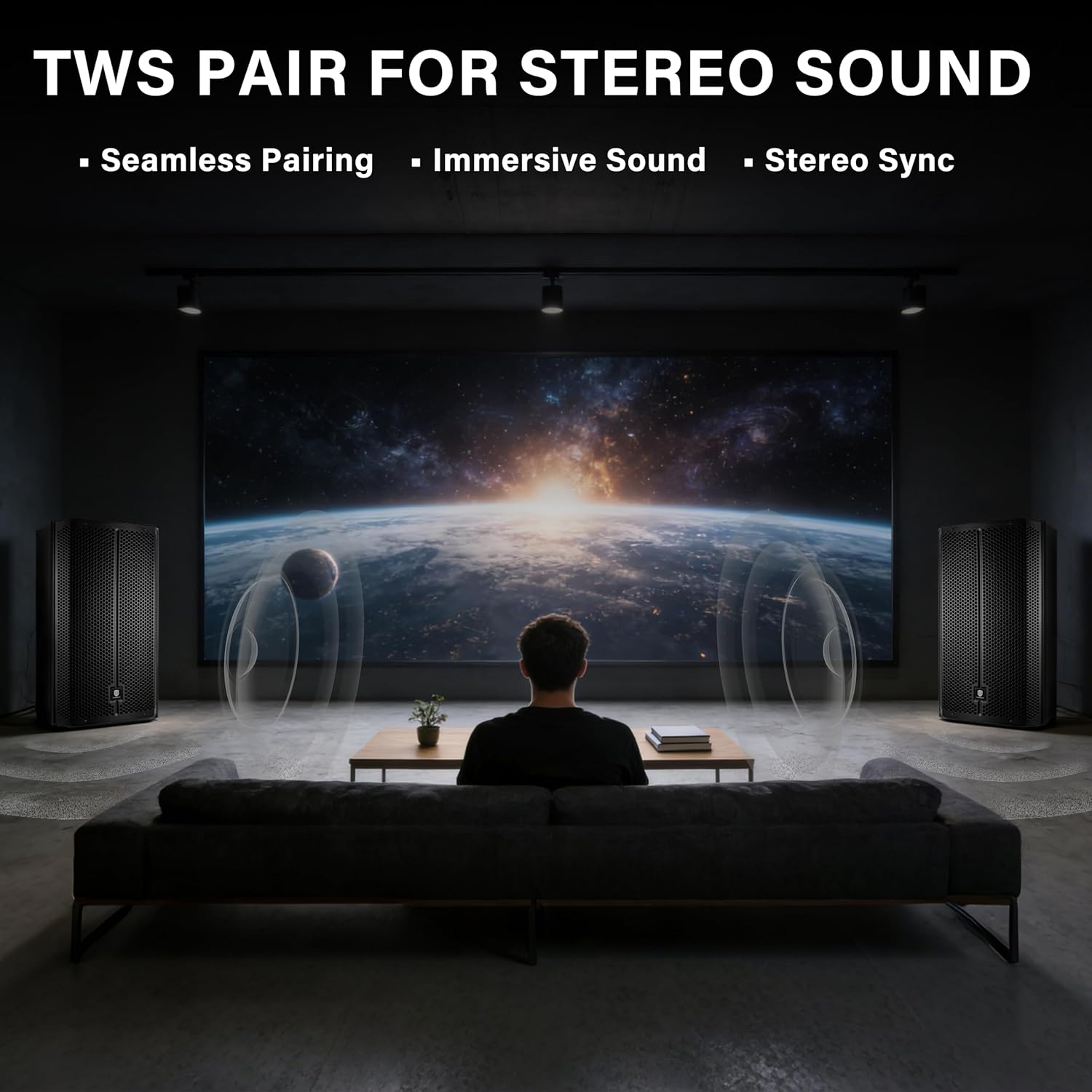 PRORECK PR-915D 1500W Powered Bluetooth PA Speaker, 15-Inch 3-Channel DSP Speaker with Wireless TWS Pairing, for DJ, Live Sound, Party, and Stage Performance - Image 7