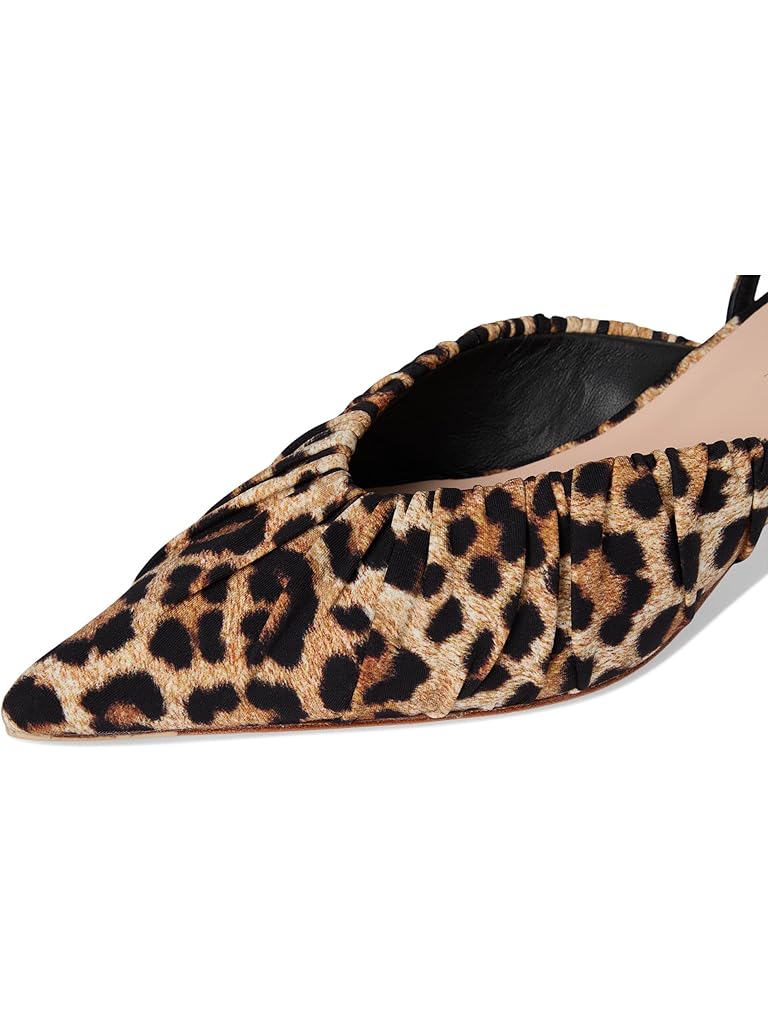 Animal Print Loeffler Randall Rio Smocked Kitten Heel