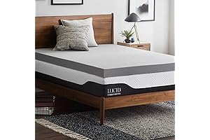 Lucid 4 Inch Mattress Topper Queen: Enhance Sleep Quality and Comfort