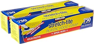 KIRKLAND SIGNATURE Stretch Tite Plastic Wrap Pack X 750' 1" (1500 Sq'),, None, 2.0 Count 2