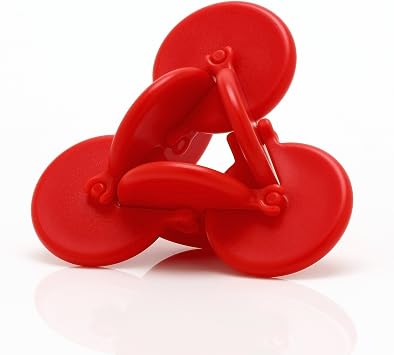 OSM - Forever Turning Sensory Fidget Toy Red | Mesmerizing Perpetual Motion, Calming Desk & Shelf Accent, Modern Office & Home Decor, Great for Fidget Lovers