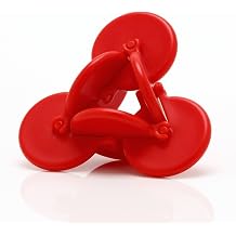 PLAYABLE ART OSM - Forever Turning Kinetic Sculpture - Retail Gift Box Packaging, Red