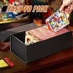 Video Game Holder, Game Disc Storage Box Compatible with Nintendo Switch Game Holder, Organize up to 28 Cases - Black 1 Pack