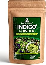 Trivang 100% Organic (400G) Herbal Indigo Powder, for Natural Hair Coloring, Protects hair from Damage