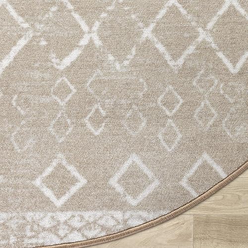 Miniatura 267 de Antep Rugs - Alfombras antideslizantes de 3 x 5 pies (antideslizante) con parte trasera de goma, de estilo antiguo, bohemio, marroquí y con pelo