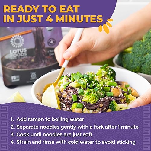 Miniatura 14 de Lotus Foods Bulk Food - Fideos ramen orgánicos de mijo y arroz integral, sin gluten, certificado orgánico USDA, Kosher, sin OMG y ramen de arroz