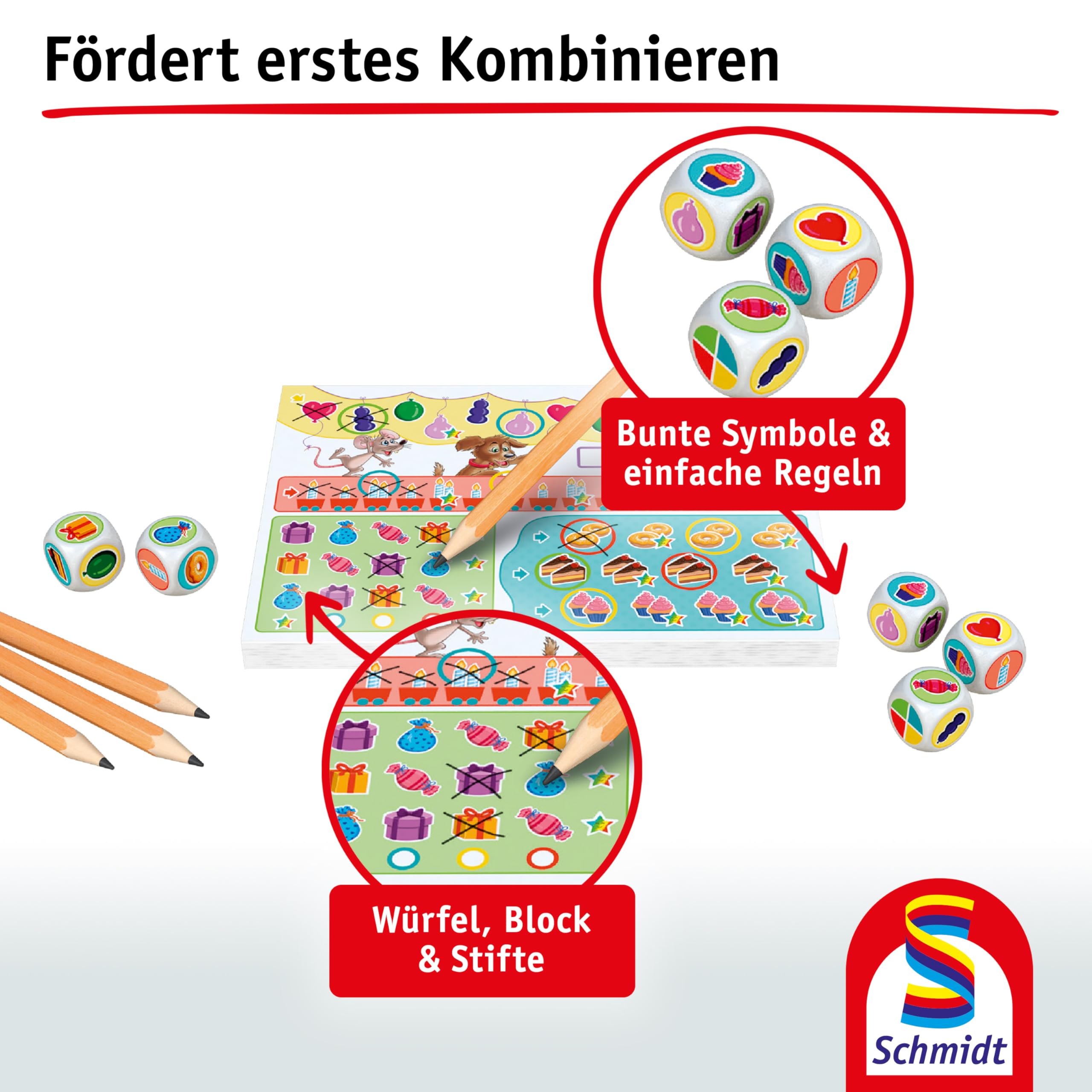 Schmidt Spiele 40625 Również już Clever, gra w kości dla dzieci