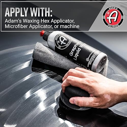 Miniatura 7 de Adam's Polishes Cera líquida de grafeno de 16 onzas  Rellena imperfecciones menores, remolinos y oxidación  Cera de automóvil con revestimiento de