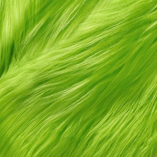 Vista 13 de Tatuo Tela de piel sintética naranja de 60 x 18 pulgadas, para Halloween, mullida, para manualidades, cortes de piel sintética, parche de felpa