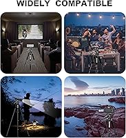 Vista 8 de ZOMEi Soporte de trípode DSLR de alta resistencia de 74.0 in, extensión multifuncional alta, disparo multiángulo, compatible con cámaras, teléfonos