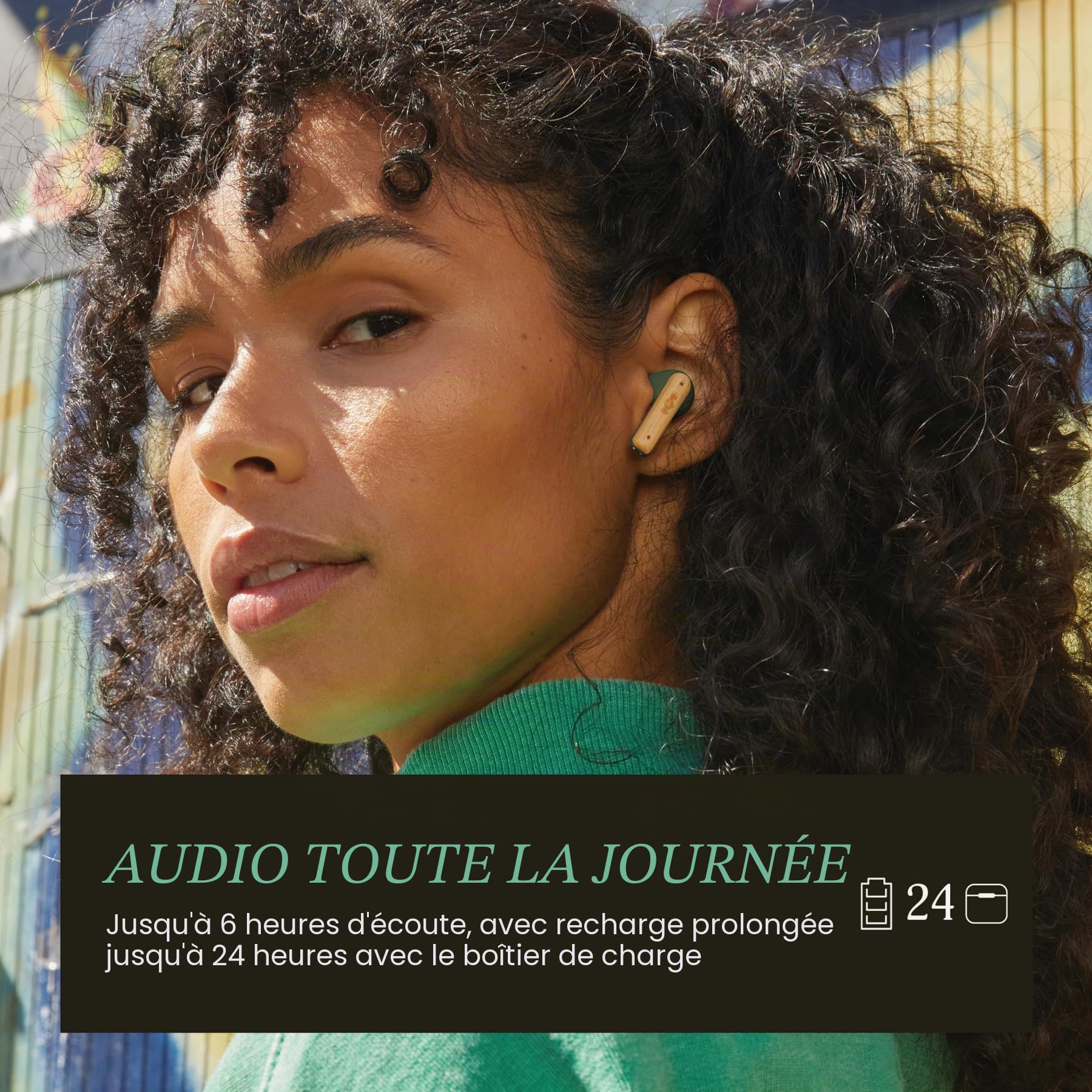 House of Marley Little Bird Écouteurs Bluetooth sans Fil IPX4 - Vert