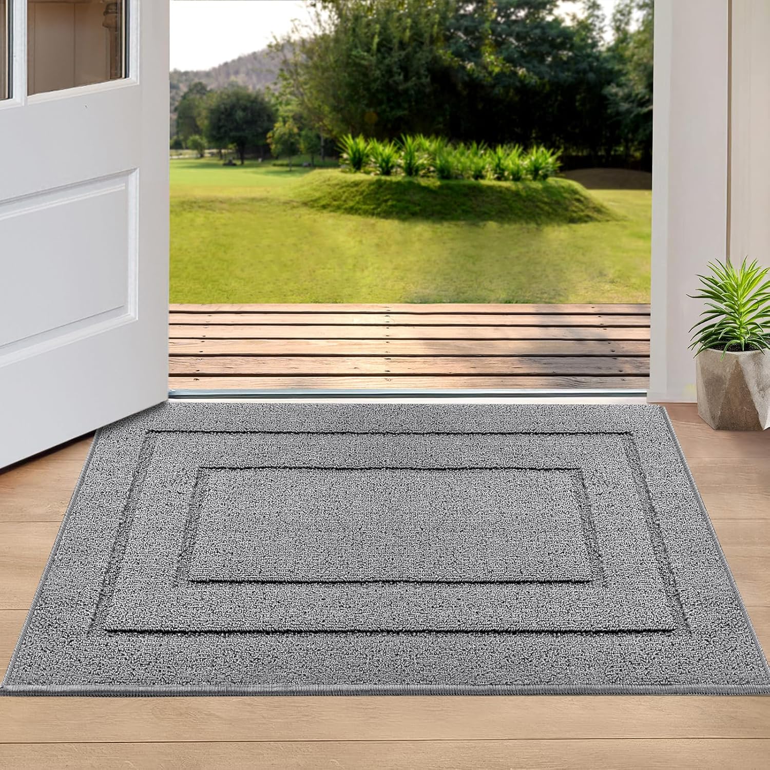 REFETONE Indoor Doormat, 24x36, Front Back Door Rug, Non