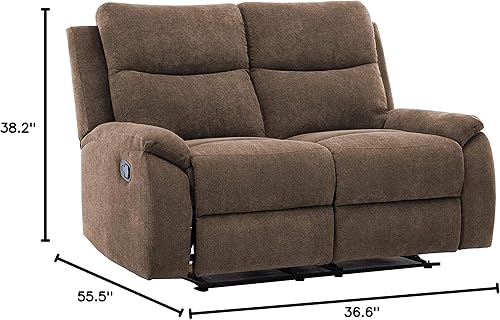 Miniatura 9 de AC Pacific Ronald - Sofá reclinable moderno y contemporáneo para sala de estar, dormitorio u oficina con cojines en la parte superior acolchada,