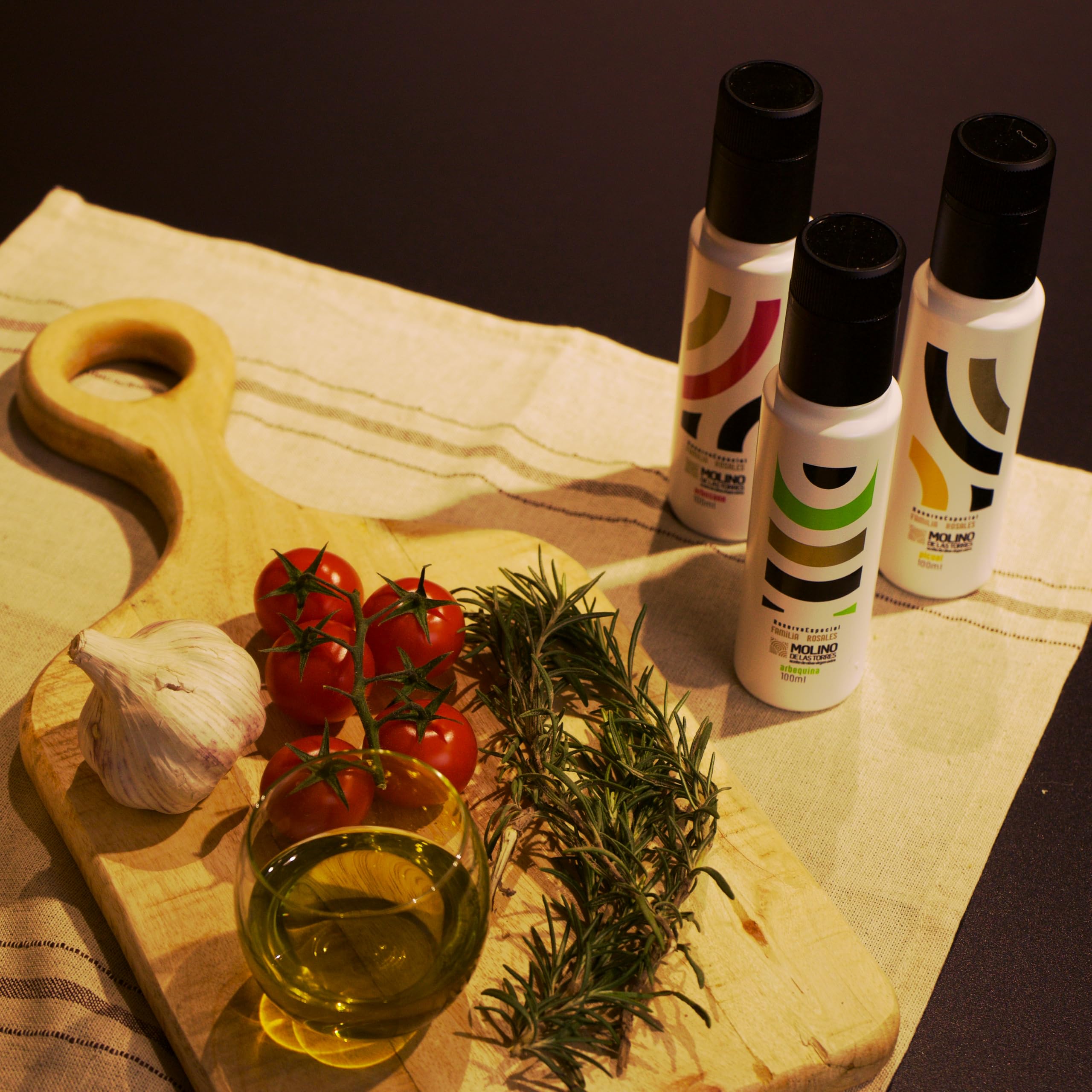 MOLINO DE LAS TORRES 3 x 100 ML Huile d Olive Extra Variété PICUAL, ARBEQUINA, ARBOSANA d’origine Andalousie Espagne- Huile Olive Récolte Précoce (Octobre 2025) de qualité supérieure
