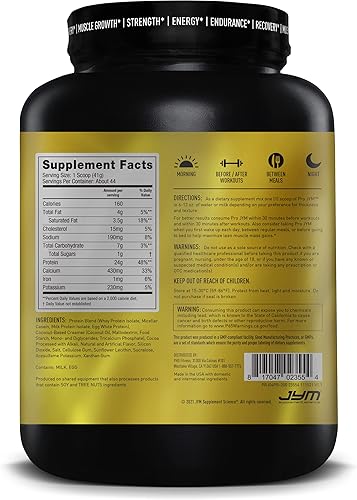 Miniatura 2 de Pro Jym Supplement Science - Proteína en Polvo de claras de huevo leche proteína de suero aislada y caseina micelar