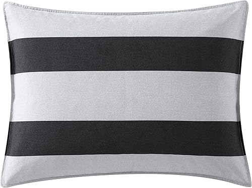 Miniatura 9 de Nautica - Juego de edredón tamaño Queen, juego de ropa de cama reversible de algodón, decoración del hogar de diseño para todas las estaciones (gris