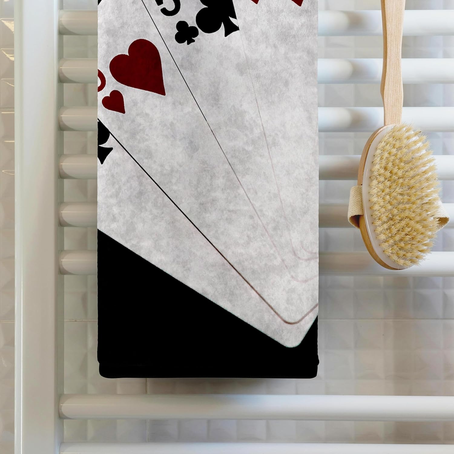 3dRose Poker Hands Four of A Kind Five Eight 22x30 Bath Hand Pool Towel