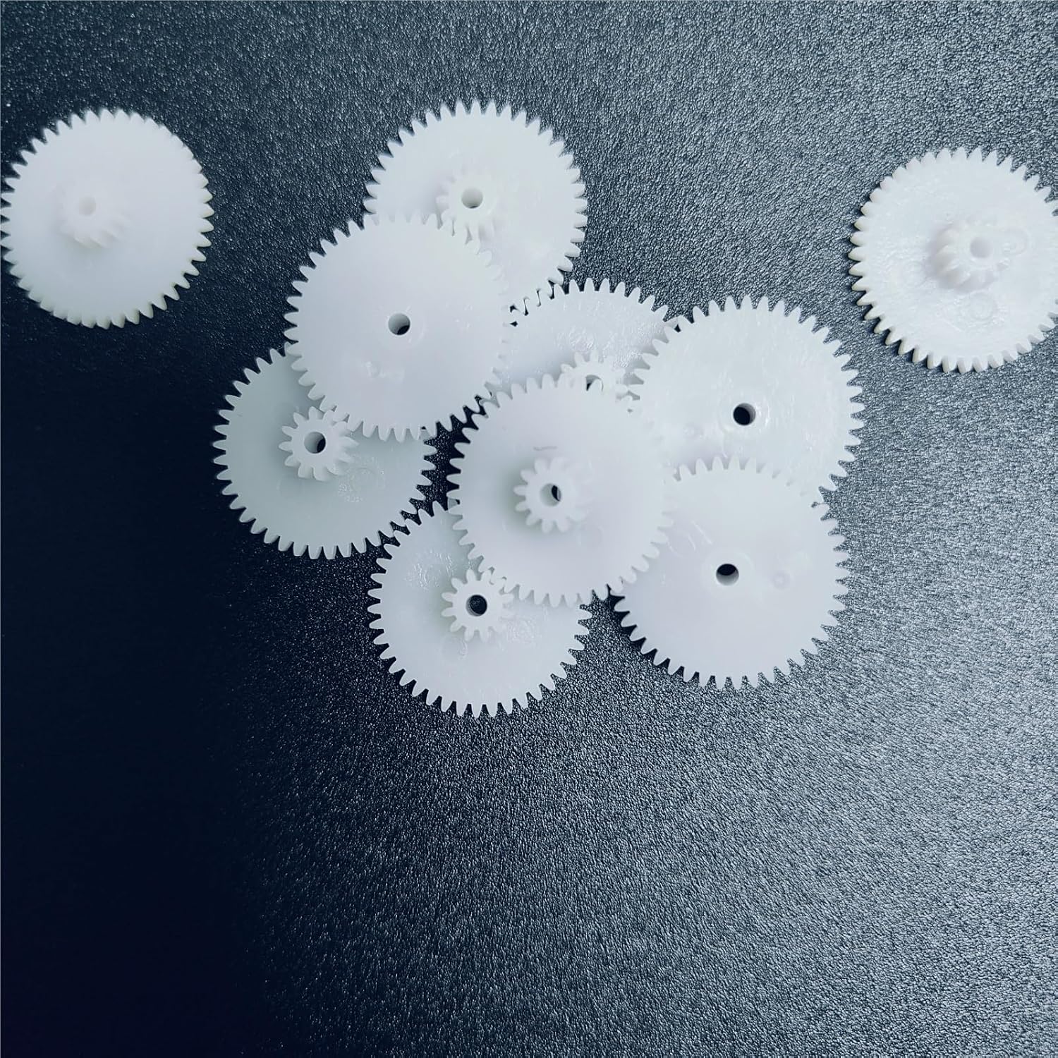 Plastic Spur Gear, Plastic Spur Pinion Gear 242.5A 0.5M 24T 2.45mm Bore 13mm Diameter 3.7mm Thick Pack of 10
