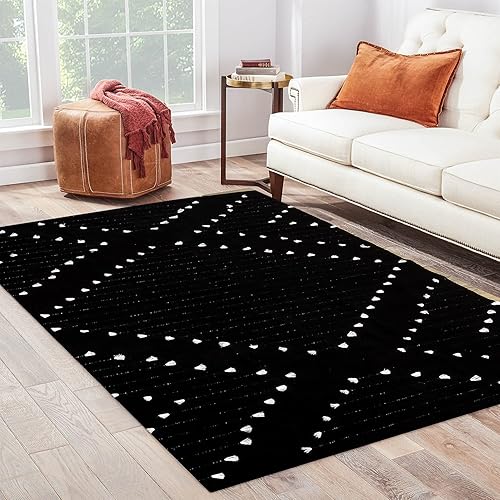 Miniatura 8 de HAOCOO Alfombra de pasillo de 2 x 6 pies moderna geométrica Ktichen para pasillo alfombra de algodón tejida lavable con diamantes de diamante