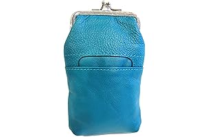 Women's Teal Leather Cigarette Case for 100s