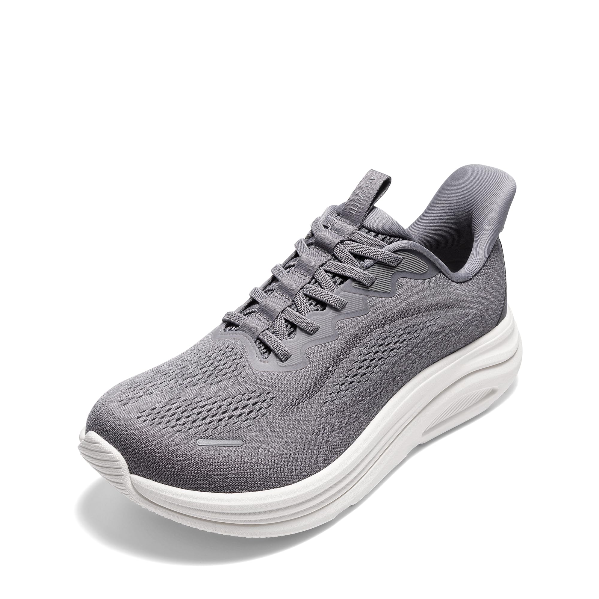 ALLSWIFIT Men's Slip On Wide Toe Box Walking Shoes Hands-Free Barefoot Cushion Running Tennis Arch Support Gym Workout Athletic Fashion Sneakers StediCloud — view 12