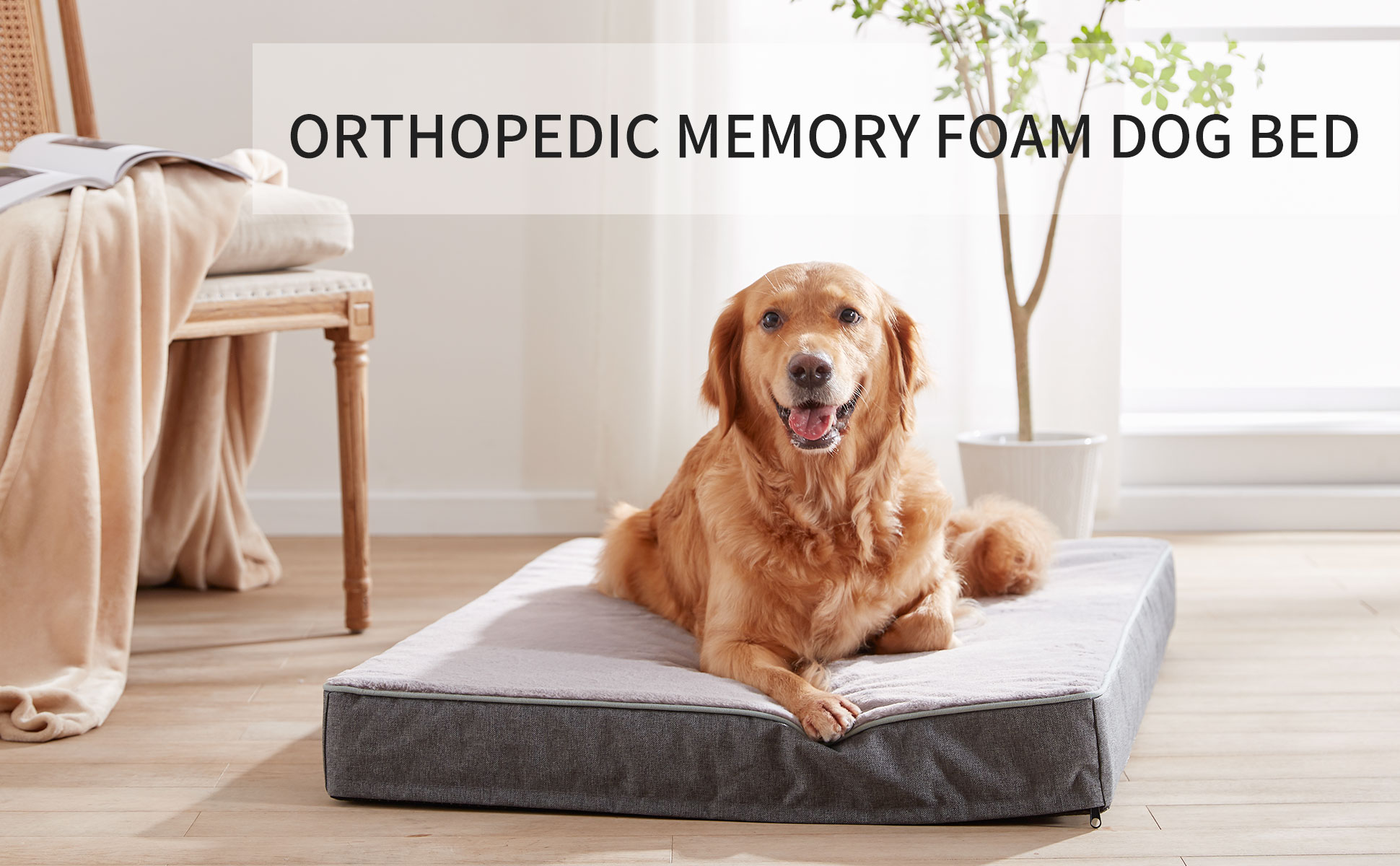 PETABBY Memory Foam Dog Bed for Large Dogs Orthopedic, Waterproof Cooling Dog Bed with Liner and Removable Washable… - Image 7