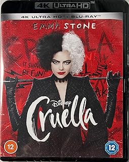 Cruella ( 4K Ultra HD & Blu Ray ) Region Free - Emma Stone , Mark Strong
