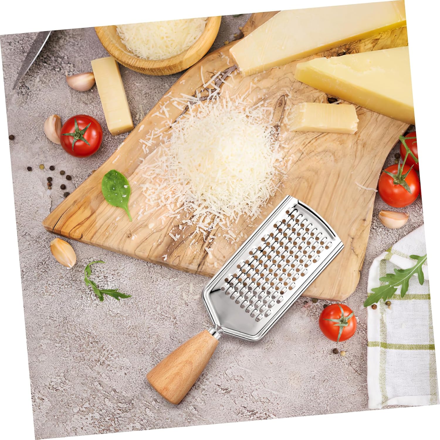Stainless Steel Potato Grater with Non Slip Handle Ergonomic Kitchen Gadget for Efficient Vegetable Peeling and Grating for Carrots and Cheese Preparation