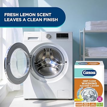 Carbona Washing Machine Cleaner, Eliminates Odor & Residue, 3 Count, 1 Pack
