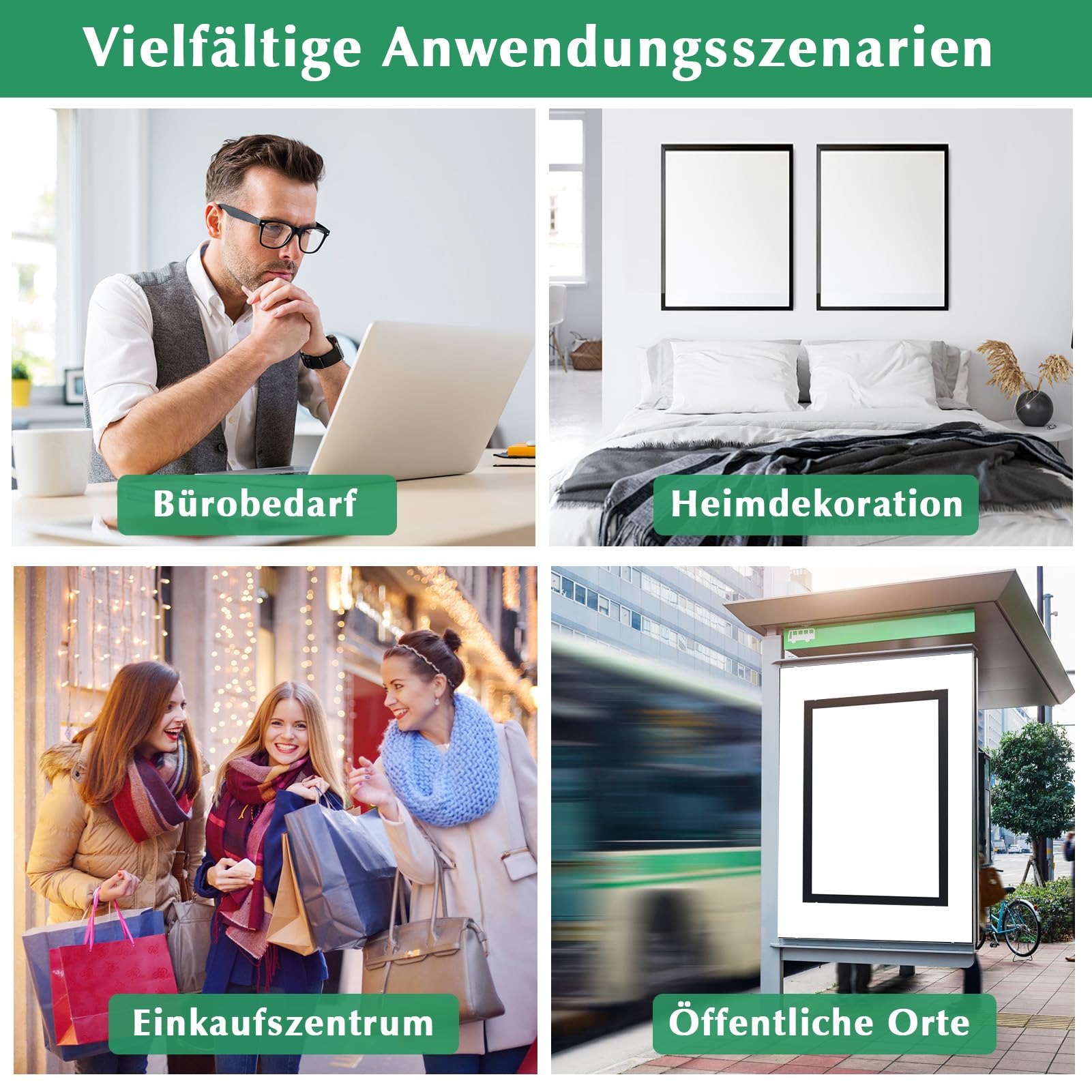 4 Cornici Per Diamond Painting 30x30cm - Nero Per Quadri Con Diamanti 5D - Foto 9