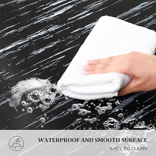 Miniatura 6 de Alfombrilla antifatiga de salón de 12 pulgadas de grosor para peluquería de pie, 3 x 4 pies de altura para peluquería debajo de la silla de peinado,