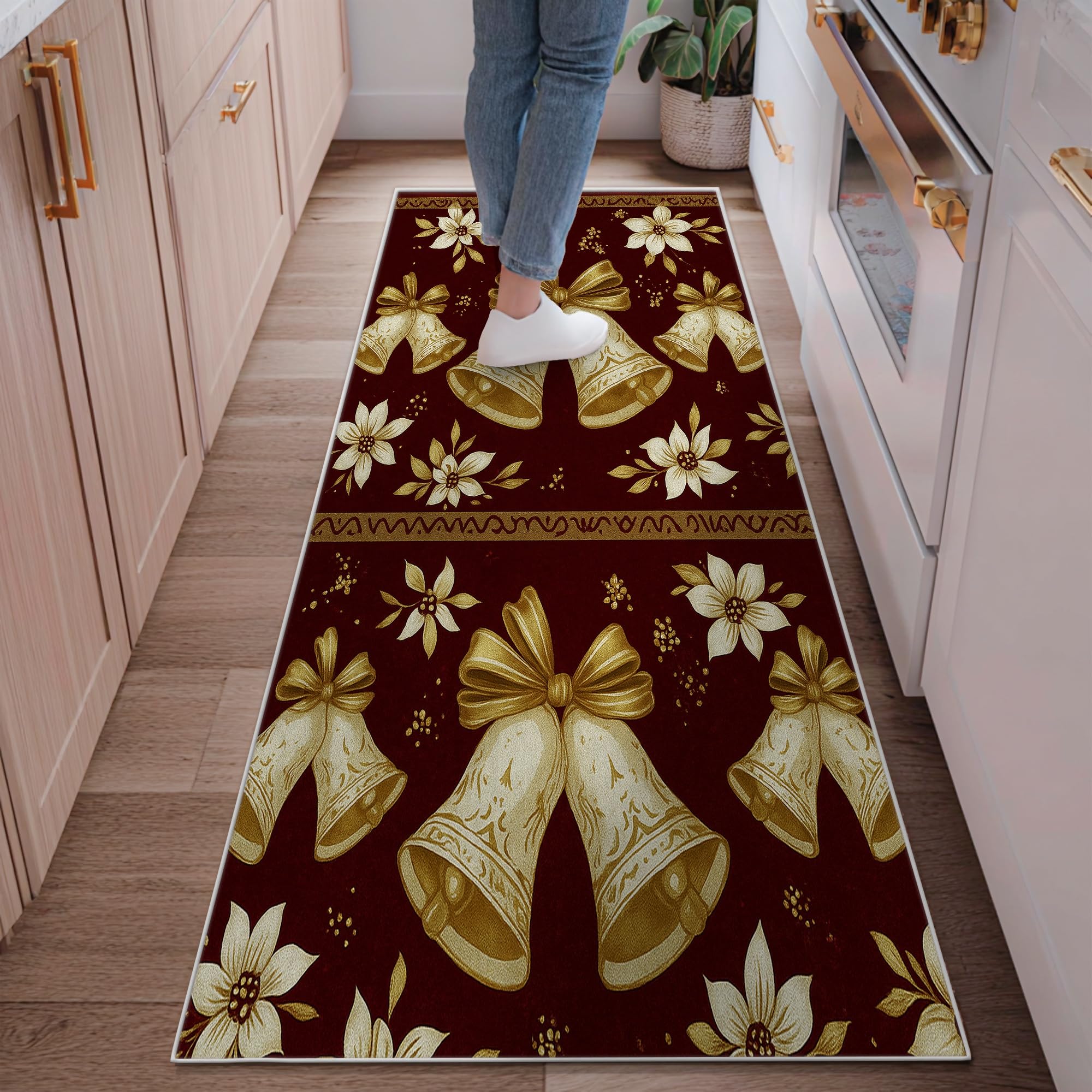 Tapis de couloir poils ras anti-poussière pour entrée et cuisine propre