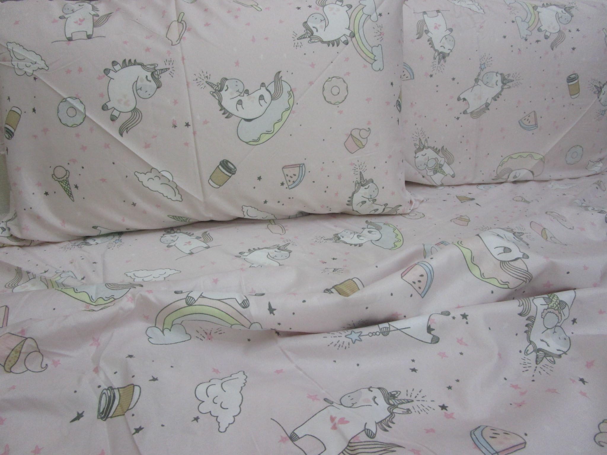 Pago Little NOVICE!!! Collection 2018-2019 !! Complete bed set in soft microfibre, single frame pink. Available sizes: double, queen-sized bed, single bed. (Double)