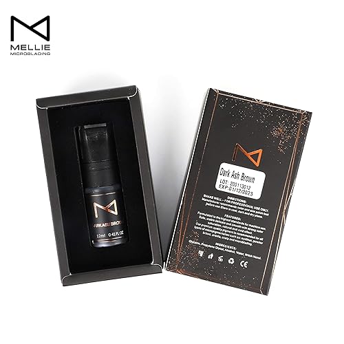 Miniatura 5 de M Pigmento líquido cosmético para cejascejas, uso en máquina  Suministros de tinta de tatuaje de maquillaje permanente, juego de colores, 0.4 fl oz